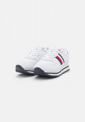 Tommy Hilfiger ESSENTIAL WEBBING RUNNER Trainers white ESSENTIAL WEBBING RUNNER — Кроссовки белый