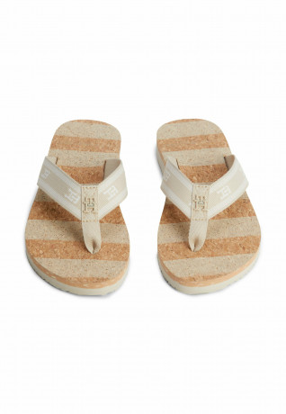 Tommy Hilfiger MONOGRAM WEBBING STRAPS T-bar sandals light sandalwood MONOGRAM WEBBING STRAPS Сандалии с Т-образной перемычкой светлое сандаловое дерево