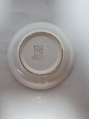 GMUNDNER Keramik Тарелочка для варенья/закусок "Разноцветные цветы" 13,5см, 1950-60гг.