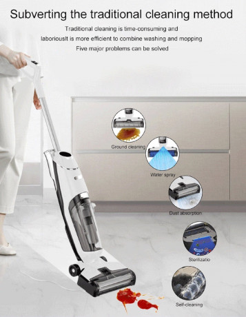 BTCBOT BTCBOT Akku-Saugwischer Aspiradora 12PRO, 250,00 W, Beutellos, Wischen und Saugen, 5kpa Saugkraft, UV Licht gegen Milben  Bakterien  Беспроводной пылесос BTCBOT Aspiradora 12PRO, 250,00 Вт, без мешка, вытирает и пылесосит, мощность всасывания 5 кПа