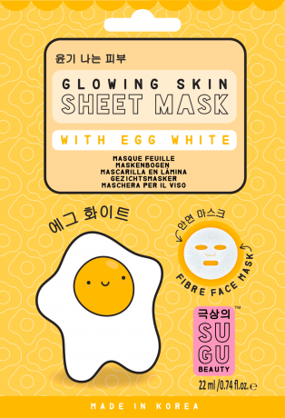 SUGU (Сугу) Egg-white TuchMaske Маска для лица, 1 шт.