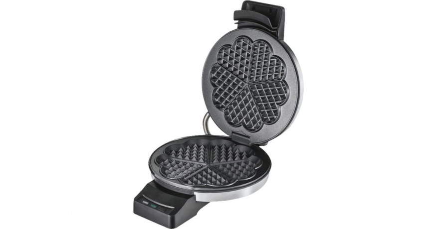 Cloer Cloer Waffeleisen 1898 Professional edelstahl (geburstet)/schwarz, 950 Watt  edelstahl (geburstet)/schwarz Вафельница Cloer 1898 Professional, нержавеющая сталь (матовая)/черная, 950 Вт