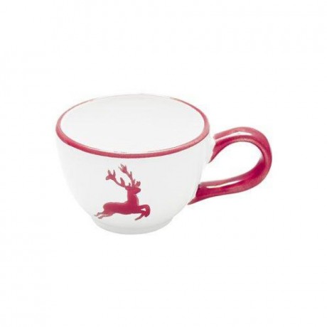 Gmundner Keramik Gmundner Keramik Rubinroter Hirsch Kaffee-Obertasse glatt 0,19 L / h: 6,6 cm Кофейная чашка Gmundner Ceramic Ruby Red Deer гладкая 0,19 л / высота: 6,6 см