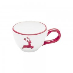 Gmundner Keramik Gmundner Keramik Rubinroter Hirsch Kaffee-Obertasse glatt 0,19 L / h: 6,6 cm Кофейная чашка Gmundner Ceramic Ruby Red Deer гладкая 0,19 л / высота: 6,6 см