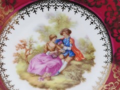 Limoges France Fragonard, Лимож Коллекционная тарелочка Фрагонар, лиможский фарфор, 12см