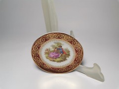 Limoges France Fragonard, Лимож Коллекционная тарелочка Фрагонар, лиможский фарфор, 12см