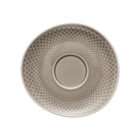 Rosenthal Rosenthal Junto Pearl Grey - Porzellan Kombi-/Kaffee-/Tee-Untertasse 15 cm Rosenthal Junto Pearl Grey - Фарфоровая комбинация/кофейное/чайное блюдце 15 см