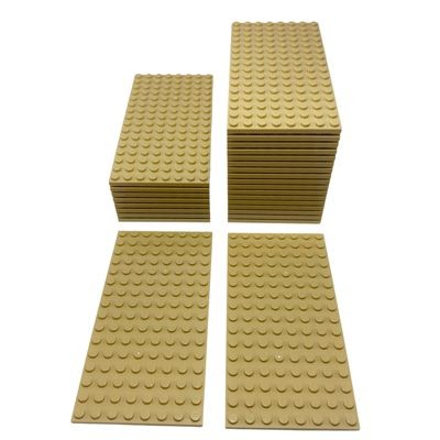 LEGO LEGO Bauplatte 8x16 Beige - 25 Stuck - Plate 92438 NEU Строительная плита LEGO 8x16 Бежевая — 25 деталей — Тарелка 92438 НОВИНКА