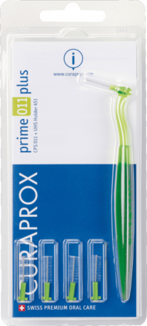 Curaprox 451 11 grun Курапрокс ёршики для очистки межзубного пространства, зелёные, 5 шт.