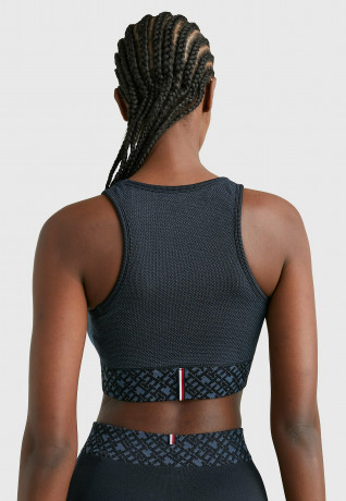 Tommy Hilfiger SPORT MONOGRAM MEDIUM SUPPORT SEAMLESS Bustier desert sky СПОРТИВНАЯ МОНОГРАММА СРЕДНЕЙ ПОДДЕРЖКИ SEAMLESS Бюстье небо пустыни