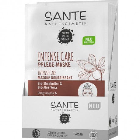 Sante Intense Care Pflege-Maske Bio-Sheabutter & Bio-Aloe Vera  Маска для интенсивного ухода с органическим маслом ши и органическим алоэ вера