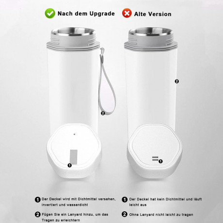 Yoyaxi Yoyaxi Reise-Wasserkocher 304 kleiner tragbarer elektrischer Reisewasserkocher mit Innentank g Yoyaxi Travel Kettle 304 Маленький портативный электрический дорожный чайник с внутренним баком