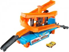 Mattel Hot Wheels Mega Action Transporter fur 20 1:64 Spielzeugautos Hot Wheels Mega Action Transporter для 20 машинок в масштабе 1:64
