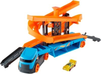 Mattel Hot Wheels Mega Action Transporter fur 20 1:64 Spielzeugautos Hot Wheels Mega Action Transporter для 20 машинок в масштабе 1:64