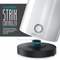 Arendo Arendo Wasserkocher, 0,5 l, 1100 W, Edelstahl Reisewasserkocher Mini, Temperatureinstellung, Single, Doppelwandig | Warmhaltefunktion | mit Akustischem Signal Чайник Arendo, 0,5 л, 1100 Вт, мини-дорожный чайник из нержавеющей стали, регулировка те