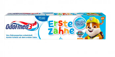Odol med 3 Zahnpasta Erste Zahne bis 24 Monate Одолмед Зубная паста первые зубки до 24 месяцев, 50 мл