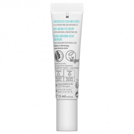 lavera Basis Sensitive Anti-Falten Augencreme Q10  Базовый крем для чувствительной кожи вокруг глаз против морщин Q10
