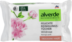 alverde NATURKOSMETIK Влажные Очищающие салфетки, 25 шт