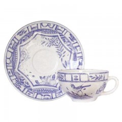 Gien Fayencerie Gien 'Oiseau Bleu monochrome' Fruhstucks-Untertasse 18 cm Gien "Oiseau Bleu монохромный" Блюдце для завтрака 18 см