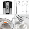 Duronic Duronic Handmixer, HM3 elektrischer Handmixer, 300 Watt, Aufbewahrungsbasis, Edelstahl  Ручной миксер Duronic, Электрический ручной миксер HM3, 300 Вт, основание для хранения, нержавеющая сталь