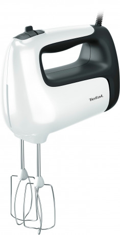 Tefal Tefal Handmixer HT4611 Prep'Mix+, 500 W, Turbo-Funktion, 2 Ruhrbesen, 2 Knethaken, Purierstab-Aufsatz  Ручной миксер Tefal HT4611 Prep'Mix+, 500 Вт, функция турбо, 2 венчика, 2 насадки для теста, насадка-очиститель