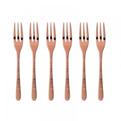 Sambonet Sambonet Venezia - Edelstahl / PVD Kupfer Kuchengabel Set 6-tlg. Sambonet Venezia - Набор вилок для торта из нержавеющей стали / меди с PVD-покрытием, 6 шт.