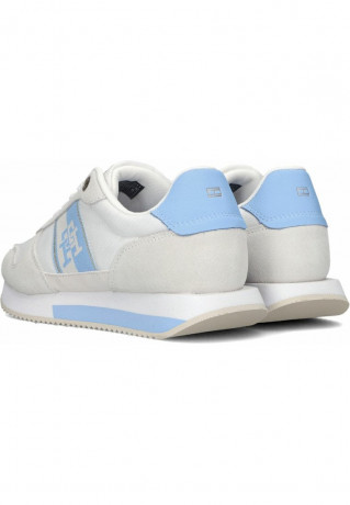 Tommy Hilfiger LAGE RUNNER WITH TH WEBBING Trainers blauw LOCATION RUNNER WITH TH WEBBING Кроссовки синий и белый