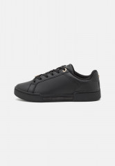 Tommy Hilfiger COURT WITH LACE HARDWARE Trainers black/gold COURT WITH LACE HARDWARE Кроссовки черное золото