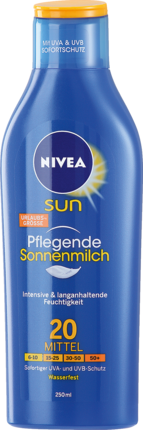 NIVEA SUN Молочко для загара LSF 20, 250 мл