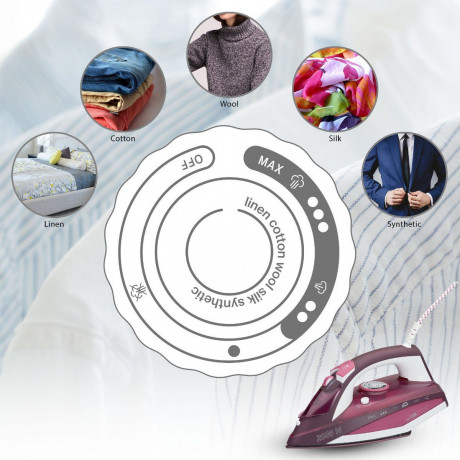 CLATRONIC CLATRONIC Dampfbugeleisen DB 3705, kratzfeste Keramiksohle, 7 Funktionen, 2600 W Паровой утюг CLATRONIC DB 3705, устойчивая к царапинам керамическая подошва, 7 функций, 2600 Вт