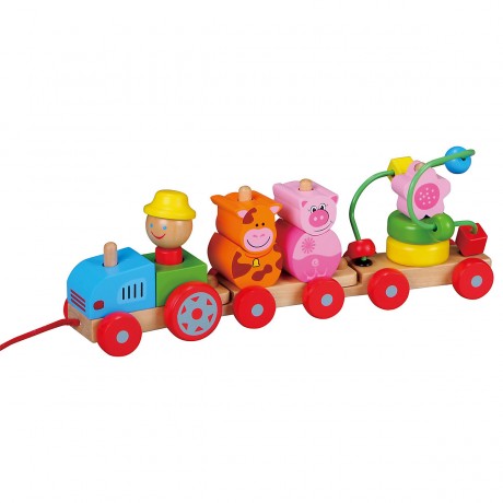 Lelin Holzspielzeug Nachziehspielzeug Деревянная игрушка тянет за собой игрушку
