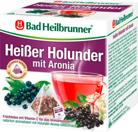Bad Heilbrunner Горячий Чай с Бузиной и черноплодной рябиной, 15 x 2,5, 37,5 г