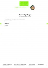Krauterhaus Sanct Bernhardt Organic Tiger Pepper, 80 г
