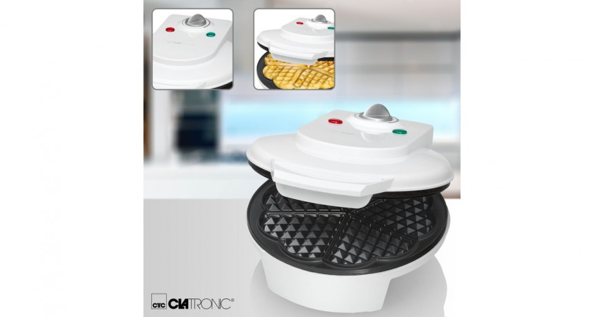 Clatronic Clatronic Waffelautomat WA 3491, Waffeleisen weiss, 1.200 Watt  weiss Вафельница Clatronic WA 3491, вафельница белая, 1200 Вт