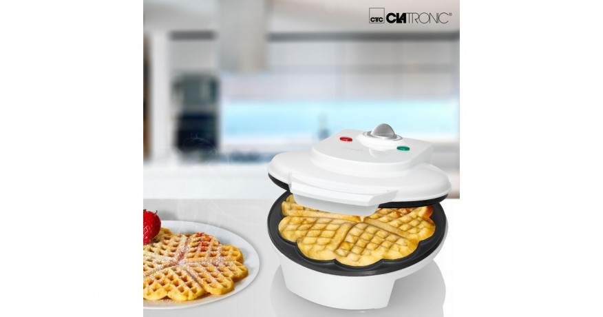 Clatronic Clatronic Waffelautomat WA 3491, Waffeleisen weiss, 1.200 Watt  weiss Вафельница Clatronic WA 3491, вафельница белая, 1200 Вт