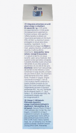 Mivolis Omega-3 1000mg SET 60st x 3packs, Омега-3 1000 мг Рыбий жир в капсулах, Набор 3шт. x 60 шт