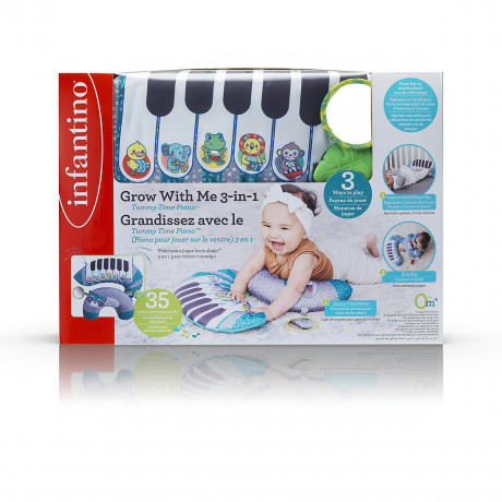 Infantino Infantino 3-in-1 Kissen zur Unterstutzung der Bauchlage mit Piano Infantino 3-в-1 Подушка для поддержки лежа с фортепиано