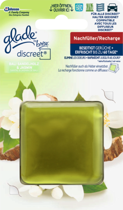 Glade by Brise discreet Сменный блок для автоматического распылителя Bali Sandelholz, 8 г