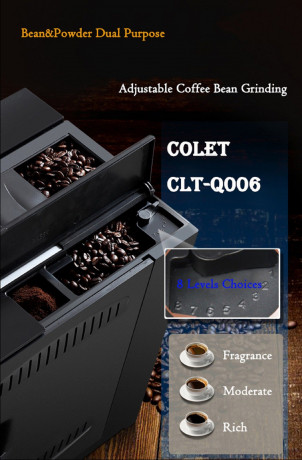 COLET Coffee Maschine COLET Coffee Maschine Kaffeevollautomat Kaffeevollautomat Q006, Kaffee, Espresso, Cappuccino, Selbstreinigungsfunktion  Кофемашина COLET полностью автоматическая кофемашина Q006, кофе, эспрессо, капучино, функция самоочистки
