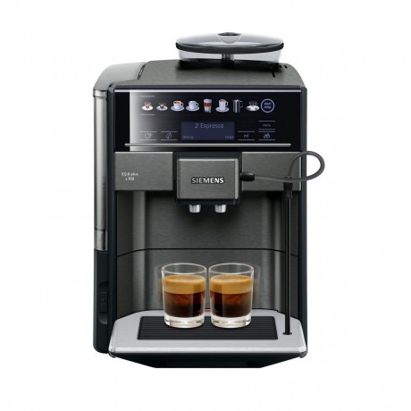 SIEMENS SIEMENS Kaffeevollautomat Superautomatische Kaffeemaschine Siemens AG TE657319RW Schwarz Grau 15  Полностью автоматическая кофемашина SIEMENS Супер автоматическая кофемашина Siemens AG TE657319RW Black Grey 15