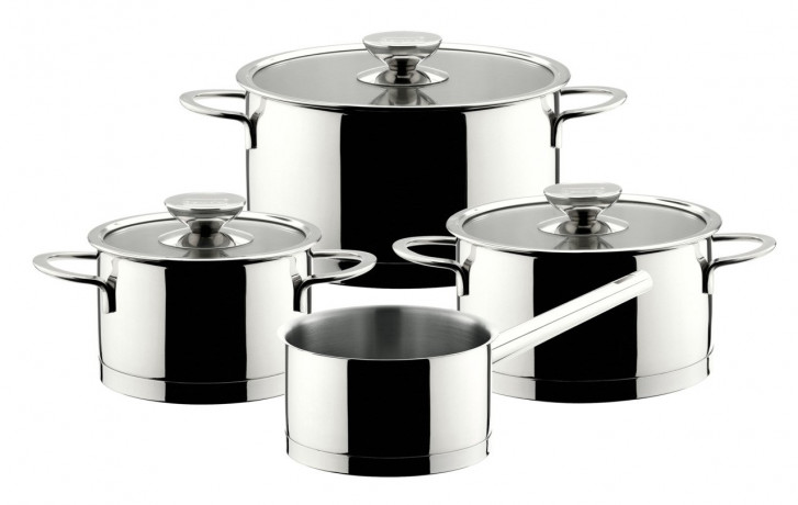 Berndes Berndes Topfset 4-tlg. MILLESSIMA silber Набор кастрюль Berndes из 4 предметов. МИЛЛЕСИМА