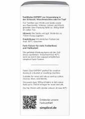 Simplicol Expert Marine-Blau Краска для ткани синяя, интенсивное перекрашивание одежды, для стиральной машины 40C, 150 г