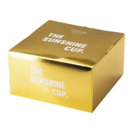 Arzberg Arzberg Tric Sunshine - Gold titanisiert Cafe au lait Obertasse 0,35 L mit  Untertasse 15 cm Arzberg Tric Sunshine - Чашка для кофе с молоком 0,35 л с блюдцем 15 см, титанированная золотом