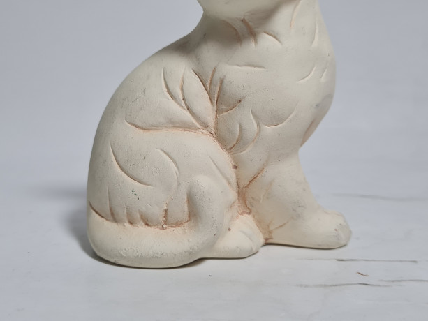 Фигурка винтажная Gilde "Кошка", бисквитный фарфор, ручная работа, 11.5 см, Германия, 1970-80гг.