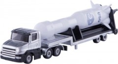 SIKU SIKU 1614 Tieflader mit Rakete 1:55 Низкорамная платформа SIKU 1614 с ракетой 1:55