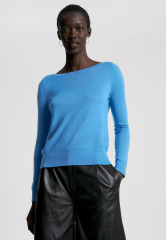 Tommy Hilfiger BOAT NECK Jumper iconic blue ЛОДОЧКА джемперы знаковый синий