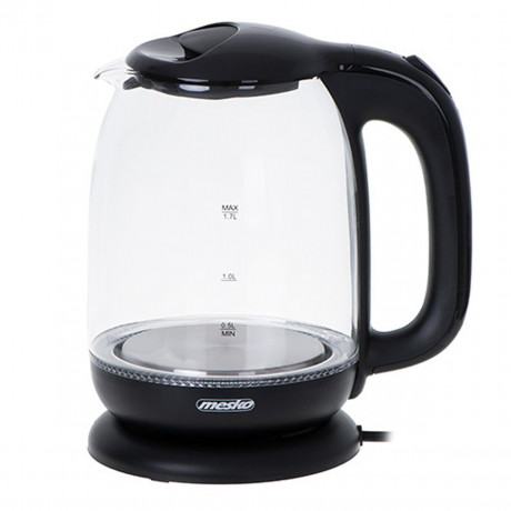 Mesko Mesko Wasserkocher MS 1302b Glas-Wasserkocher, schwarz 1,7 Liter, 2200 W  Чайник Mesko MS 1302b стеклянный чайник, черный 1,7 л, 2200 Вт