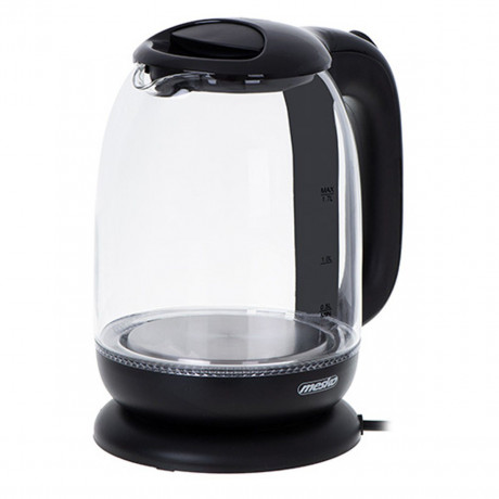 Mesko Mesko Wasserkocher MS 1302b Glas-Wasserkocher, schwarz 1,7 Liter, 2200 W  Чайник Mesko MS 1302b стеклянный чайник, черный 1,7 л, 2200 Вт