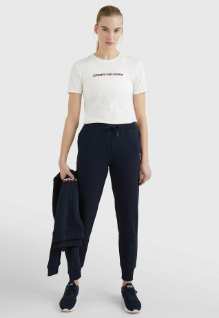 Tommy Hilfiger Print T-shirt ecru футболка с принтом экрю