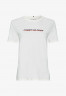 Tommy Hilfiger Print T-shirt ecru футболка с принтом экрю